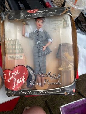 Lucy Black & White Houndstooth Doll by Lucy